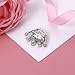 BESTOYARD Crown Brooch Pin Crystal Brooches Scarves Buckle Collar Pin Corsage Bouquet Kit Wedding Party Brooch Pin 12PCS (Silver)