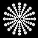 DECORA 500pcs White Flat Back Cabochons Pearls Half Round Faux Pearls for Crafts and Decoration