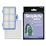 Simplicity Genuine HEPA Media & Secondary Filter Set for Wonder Power Team & Straight Suction Models