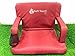 Soft Touch Extra Wide Stadium Seats for Bleachers | Stadium Chairs for Bleachers with Back Support | Bleacher Seats with Backs and Cushion … (Aurora Red)