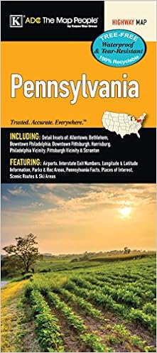 Pennsylvania State Waterproof Map Kappa Map Group 9780762585762 Amazon Com Books