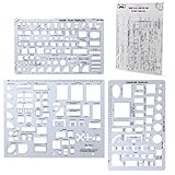 Mr. Pen- Architectural Templates, House Plan Template, Interior Design Template, Furniture Template, Drafting Tools, Geometry Template, Drawing Template, Template Architecture, Drafting Ruler Shapes