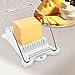 Luncheon Meat Slicer Yummy Sam® Cheese Slicer Boiled Egg Slicer Fruit Slicer Soft Food Slicer Sushi Cutter Canned Meat Slicer with 10 Cutting Wire in Stainless Steel