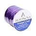 BEADNOVA 1mm Waxed Cotton Beading Cord Waxed String Wax Coating Cord for Jewelry Making 100 Yards Roll Spool, Purple