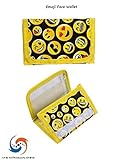 1-Piece of Assorted Emoji Face Velcro Wallet! Great Gift or Party Favor! by M & M Products Online