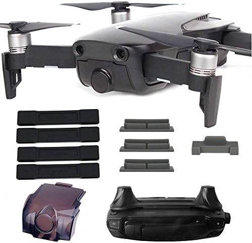 Taisioner Battery Protective Cover + Camera Case + Fixed Holder Clip + Controller Remote Fixed of Protect Kit for DJI Mavic Air Accessories