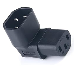 IEC Male C14 to C13 Right Angled 90 Degree IEC C13