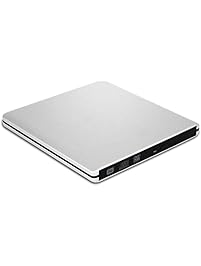 VersionTECH. USB3.0 Ultra Slim External DVD Drive Burner Optical Drive CD+/-RW DVD +/-RW Superdrive for Apple Mac Macbook Pro Air iMac and laptop, Support M-DISC