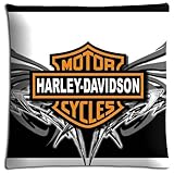 18-18 throw pillow case Polyester * Cotton ELEGANCE BACTERIA RESISTANT Harley Davidson
