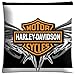 18-18 throw pillow case Polyester * Cotton ELEGANCE BACTERIA RESISTANT Harley Davidson