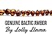 Baltic Amber Teething Necklace for Babies (Unisex) Drooling & Teething Pain Relief for Baby- Certified Genuine Baltic Amber - Cognac Baroque