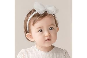 Bethynas Baby Girls Cute Bow-knot Headband Soft Lace Floral Hairbands Newborn Infant Toddlers Kids Hair Accessories (Style 3)