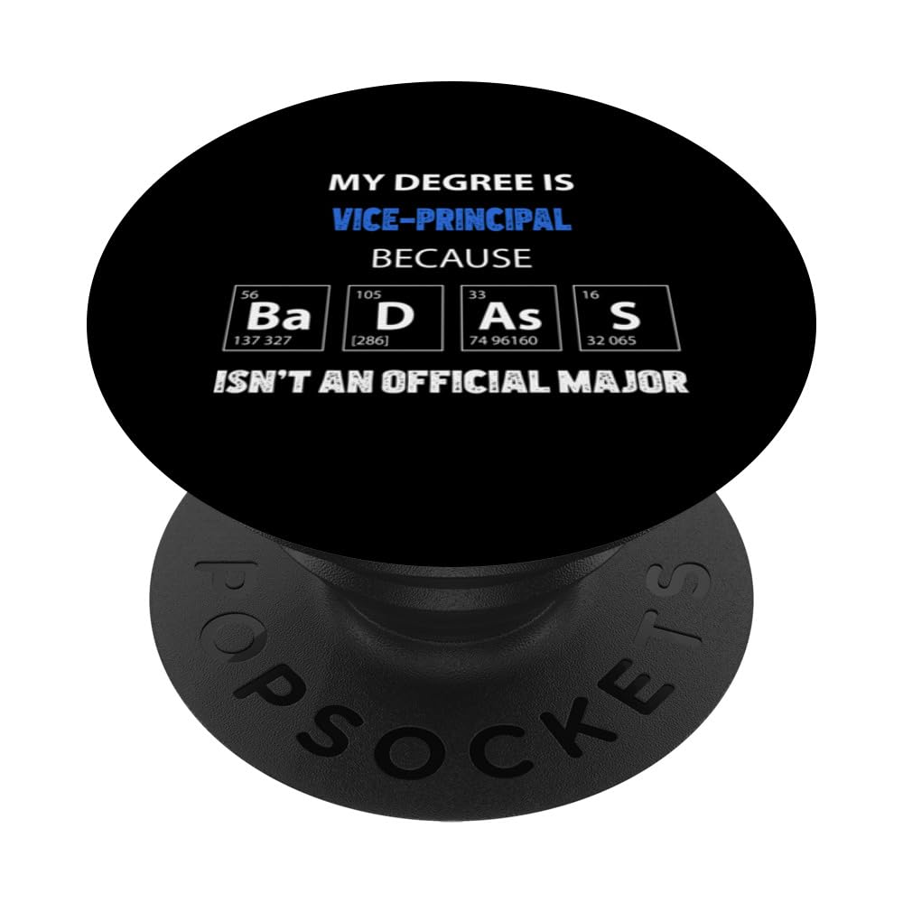 Vice-principal funny quote badass on my resume PopSockets Swappable PopGrip