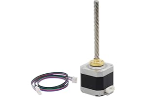 Iverntech NEMA 17 Stepper Motor with Integrated 100mm T8 Lead Screw for RepRap Prusa i3 3D Printers Z Axis or CNC Machine