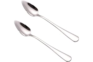Stainless Steel Grapefruit Spoons Dessert Spoons Finish Serrated Grapefruit Utensils Tool For Fruits Dessert
