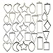 iloveDIYbeads 30PCS Bezel Charms Pendants - Open Back & Hollow Mold Assorted Geometric & Pressed Flower Frame Pendants for DIY Crafts