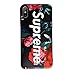 iPhone X Case, BLACK Street Fashion Flower Carved Soft Cover Shell TPU Case for iPhone X
