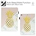 iPad Air Case, iPad Air 2 Case, iPad 9.7 2017/2018 Case, Fvimi Multi-Angle Viewing Folio Leather Stand Smart Cover with Auto Sleep/Wake for Apple iPad 6th/5th Gen,iPad Air 1/2, Gold Pineapple