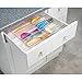 iDesign Linus Plastic Utensil Drawer Divided Organizers, 2-Piece Kitchen Storage Containers with Sliding Tray for Spatulas, Whisks, Spoons, Knives, Silverware, Flatware, 8