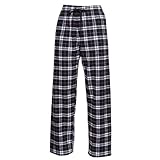 Boxercraft Flannel Pants Elastic Waist with Tie Cord with Pockets (F20), Adult Sizes