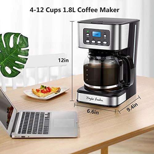 Taylor Swoden Programmable Coffee Maker, 412 Cups Drip Coffee Machine