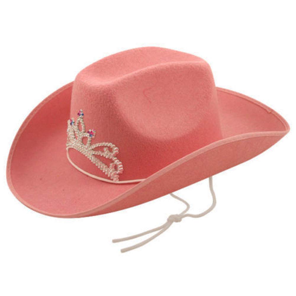 Damen Cowgirl-Hut Mit Pailletten – Rosa, Einheitsgröße, Für Party & Kostüm
