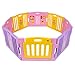 Kidzone Baby Playpen Kids 8 Panel Safety Play Center Yard Home Indoor Outdoor Girls (Pink)