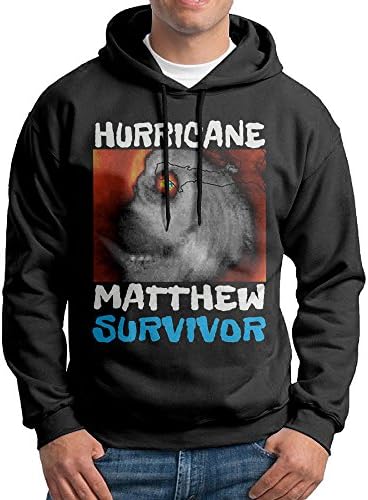 OKBEN Men's Hurricane Matthew Survivor Sweatshirt Hoodie Black