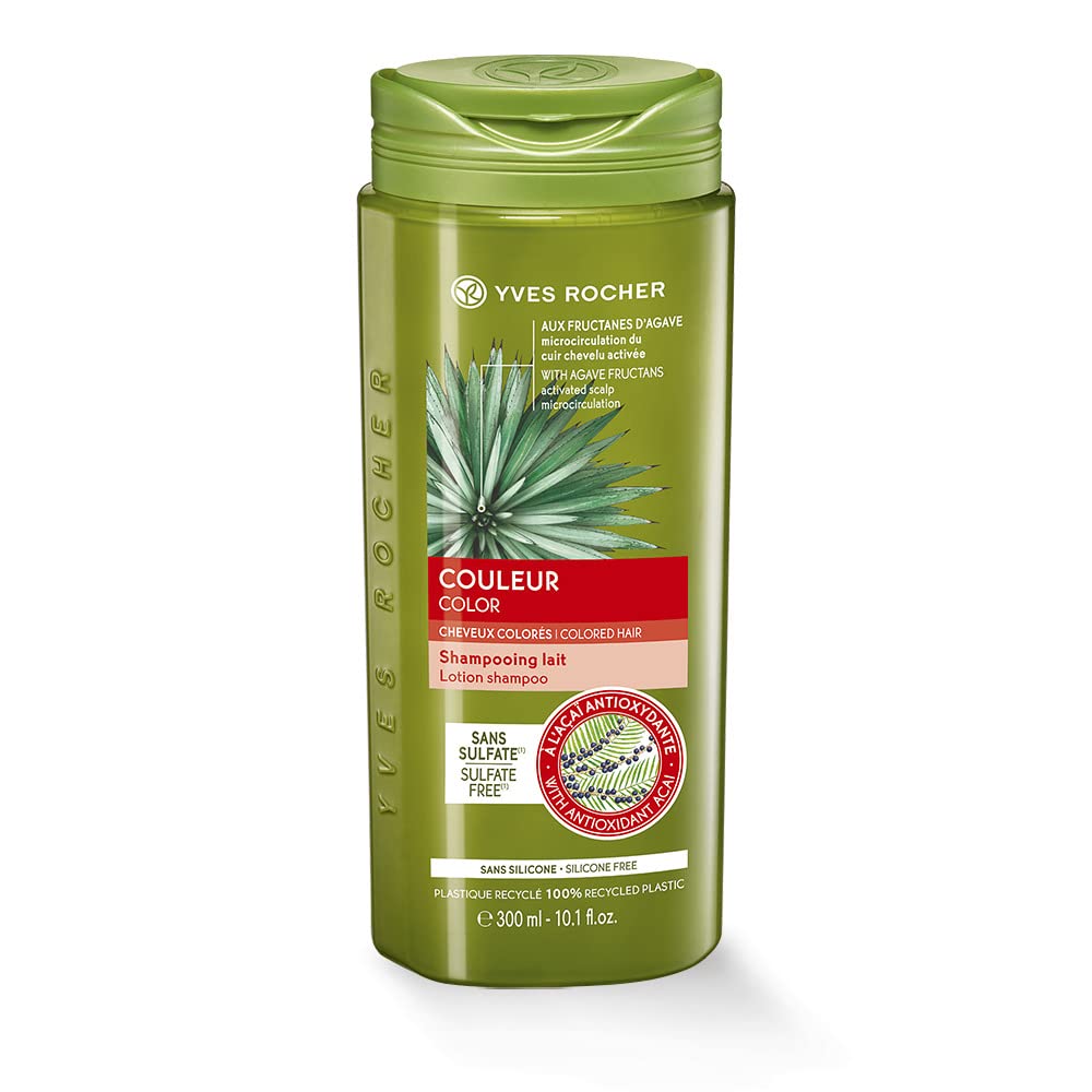 Yves Rocher Color - Shampoo Milk Without Sulfate Enriched with Agave and Acai Pulp
