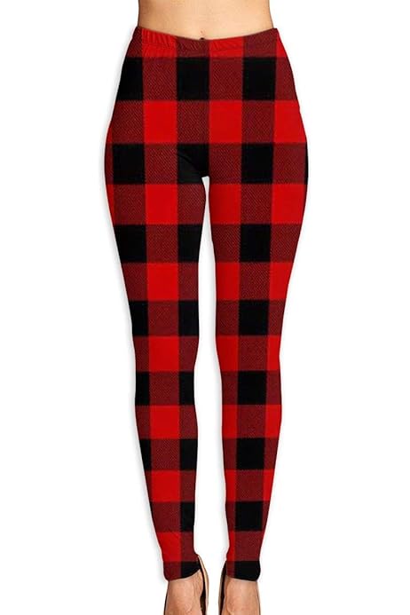 checkered workout leggings