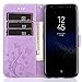 Ultra Slim Layered Leather Flip Case Cover For Samsung Galaxy S8 Plus,Tuscom (purple)
