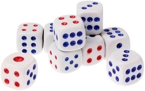 Amazon 普通ゲーム ダイス ボードゲーム サイコロ 16mm 10 100個入 ダイス サイコロ おもちゃ
