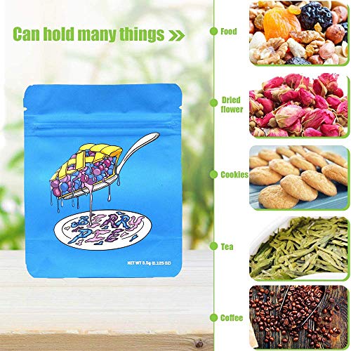 50 Pcs Cookies Pancakes Premium,HeatSeal Smellproof Mylar Bags