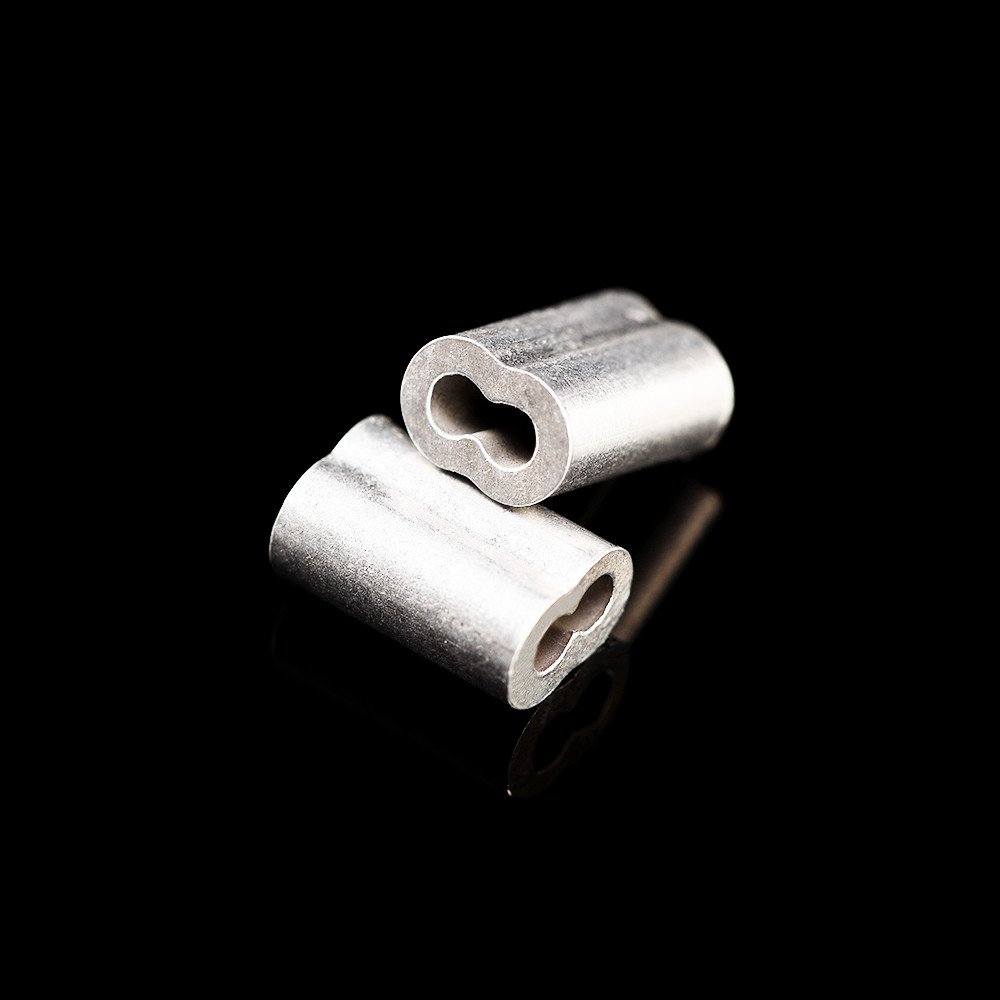 eBoot 100 Pieces Aluminum Crimping Loop Sleeve for 1/16 Inch Diameter