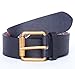 Yuangu Men's Coral Snake Print 38-mm Italian Leather Belt (105cm/41.3inch (34-36), Black)