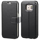 Galaxy S6 Edge Case, TANNC Flip Leather Wallet Phone Case [Layered Dandy] - [Card Slot][Flip][Wallet] - For SAMSUNG Galaxy S6 Edge Devices - Black
