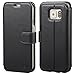 Galaxy S6 Edge Case, TANNC Flip Leather Wallet Phone Case [Layered Dandy] - [Card Slot][Flip][Wallet] - For SAMSUNG Galaxy S6 Edge Devices - Black