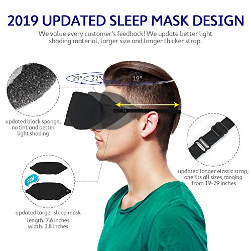Mavogel Cotton Sleep Mask Updated Design Light Blocking Sleep Mask