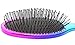 Oleh-Oleh Wet and Dry Brush Pro Detangle Hair Brush + Folding Mirror Mini Pop Up Hairbrush (rose+blue)