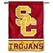 College Flags and Banners Co. USC Trojans SC Logo Two Sided and Double Sided House Flag