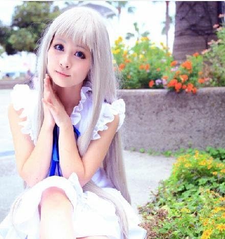 Amazon 女性mサイズ コスプレ衣装 ウィッグ あの日見た花の名前を僕達はまだ知らない あの花 本間芽衣子めんま コスプレ 仮装 通販