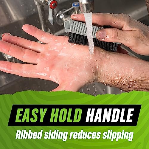 Grip Clean - Heavy Duty Nail Brush for Cleaning Nails - Nail Cleaning Brush for Men and Women - Mechanical Brush. Nail Brush Cleaner for Hands and Under Nails.