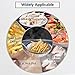 Newness Skimmer Slotted Spoon, Heavy Duty 304 Stainless Steel Slotted Spoon with Vacuum Ergonomic Handle, Comfortable Grip Design Strainer Ladle for Kitchen