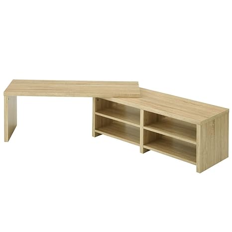 Amazon ぼん家具 テレビ台 コーナー 42型対応 伸縮 木製 ローボード