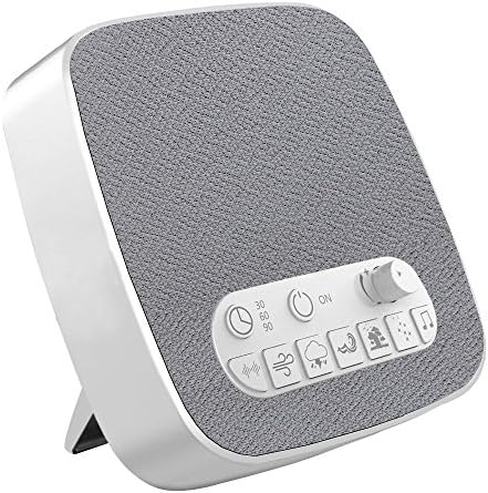 White Noise Machine, Electype Portable Sleep Therapy Sound Machine with Auto-Off Timer and USB Output - 7 Kinds of White Noise Relaxing Soothing Natural Sound - for Baby, Kids, Adult, Light-Sleeper