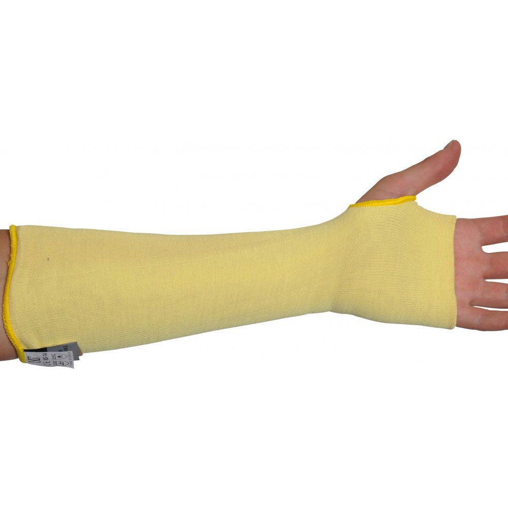 Ultimate Industrial KKSL-14 KKSL Kevlar Cut Resistant Sleeve Single Sleeve, 14 Inches, Yellow