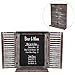 Rustic Vintage Wood Standing Chalkboard/Wall Mounted Blackboard w/Folding Shutter Doors - MyGift®