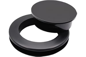 ZXUEZHENG 1 Pieces 2 Inch Silicone Umbrella Hole Ring Plug and Cap Set for Glass Outdoors Patio Table Deck Yard (Silicone,Black)