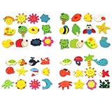 24pcs Novelty Animals Wooden Fridge Magnet Sticker Cute Funny Refrigerator Toy
