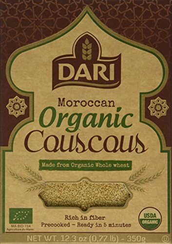 DARI Organic Whole Wheat Couscous, 12.3 Ounce (Pack of 15)